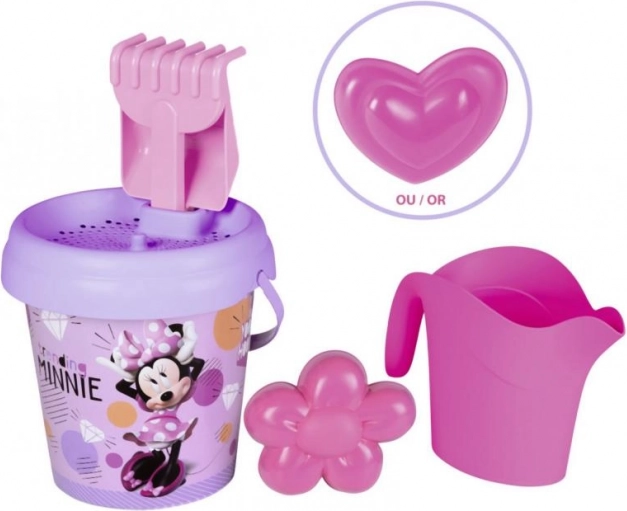 Vödör Minnie motívummal, kannával és kiegészítőkkel