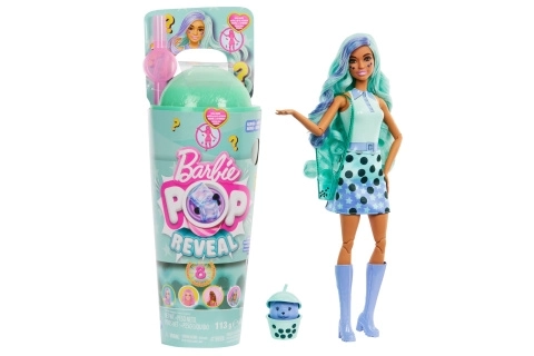 Barbie Pop Reveal zöld tea buboréktea illatú baba