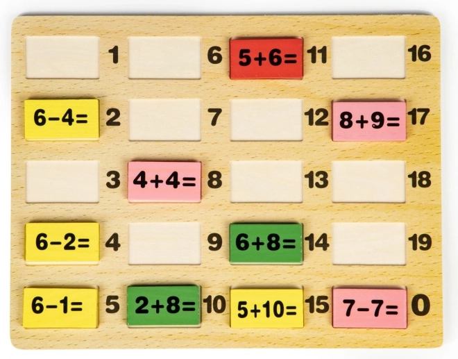 Matematikai oktató játékfa ECOTOYS táblával