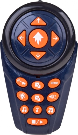 Távirányítás zenével, fényekkel és demó móddal