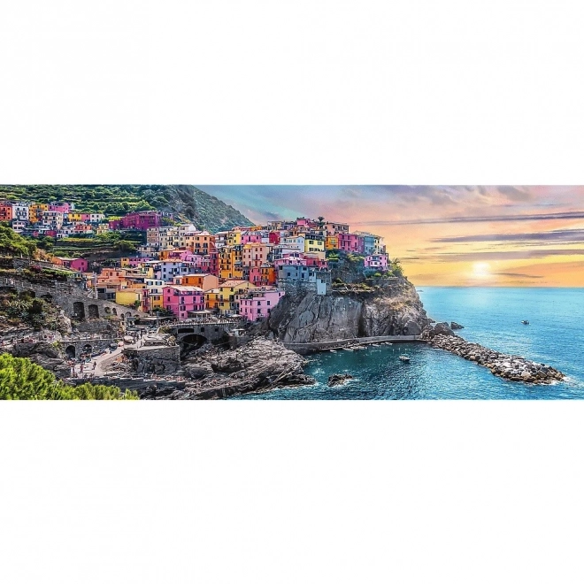 Panoráma puzzle 500 darabos - Vernazza naplementében