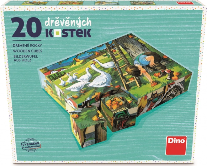 Fa kockák Farm élet – 20 darabos