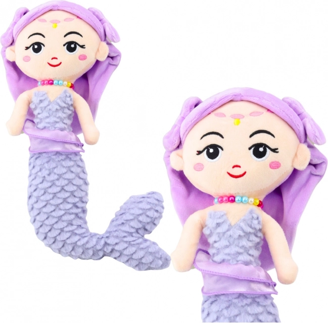 Plüss Sellő Korallos Farokkal Lila 32cm