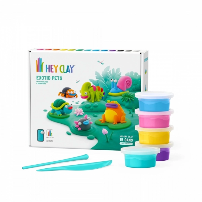 Hey Clay egzotikus állatok modellező készlet