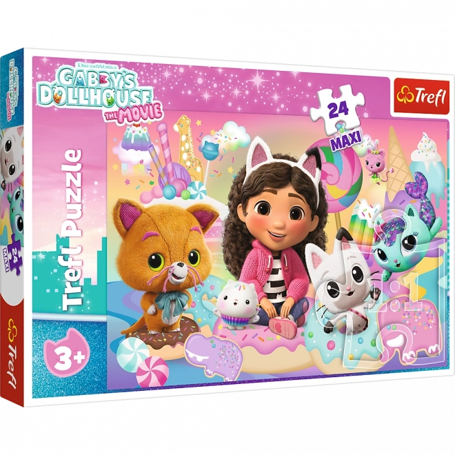 Puzzle 24 maxi – Gabby macskavilága TREFL