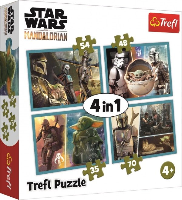 Trefl Mandalorian világ puzzle készlet 4 az 1-ben