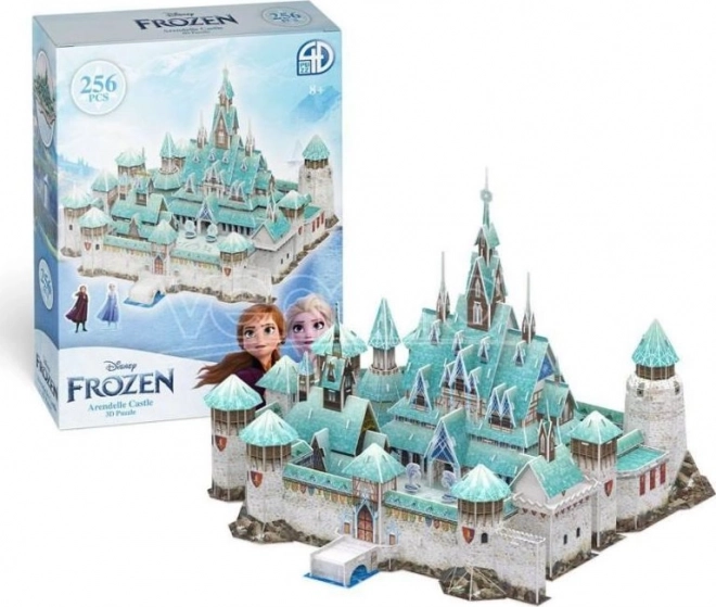 Jégvarázs Arendelle kastély 3D Puzzle 256 darabos