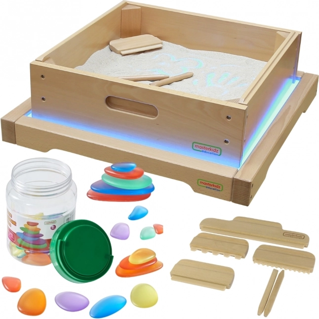 Érzékszervi Panel LED tartozékokkal Homokjátékhoz a Masterkidz-től