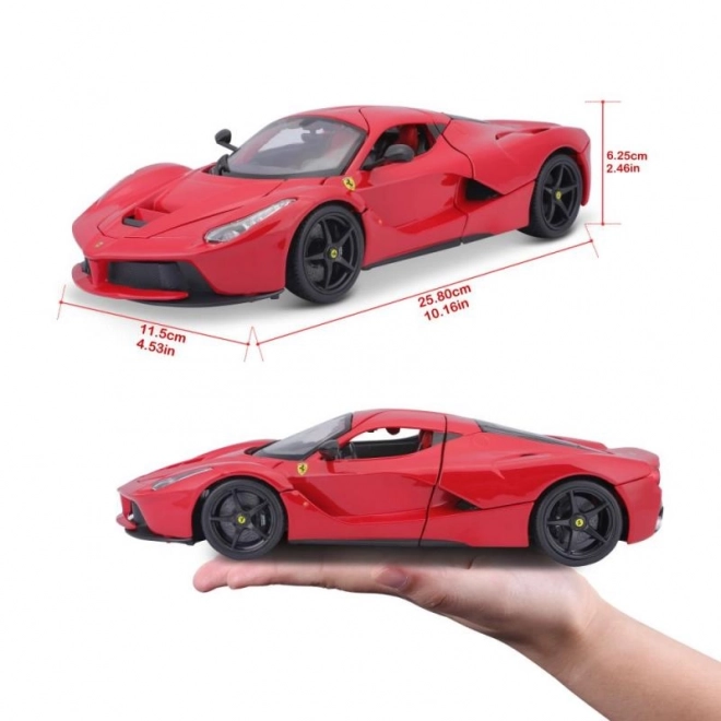 Bburago Ferrari LaFerrari piros játékautó