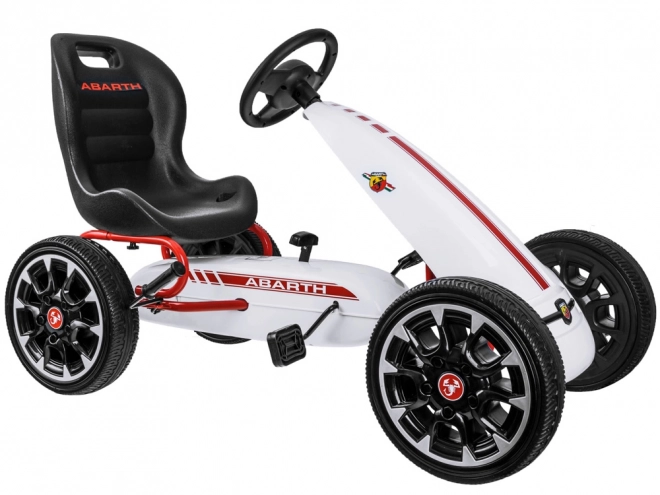 Gokart Abarth nagy puha kerekekkel – bílá