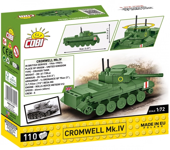 cobi II. világháború Cromwell Mk. IV tank modell