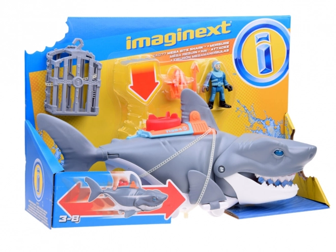 Imaginext mechanikus cápa támadás játékkészlet