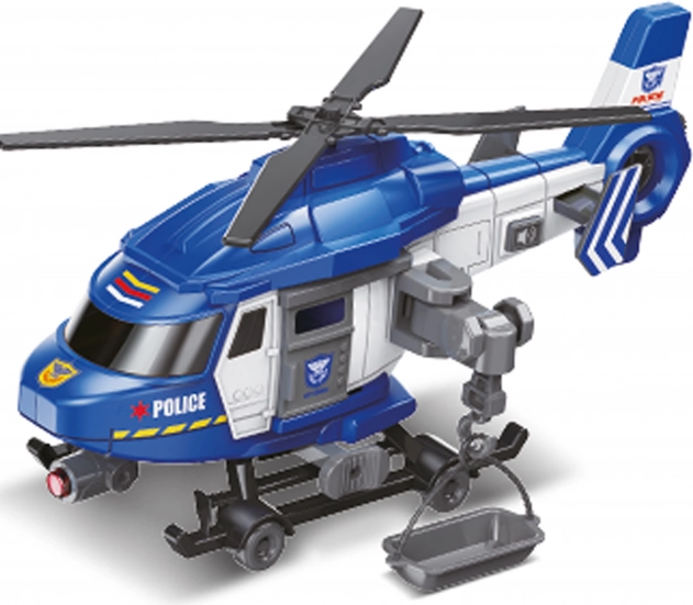 Rendőrségi helikopter effektekkel