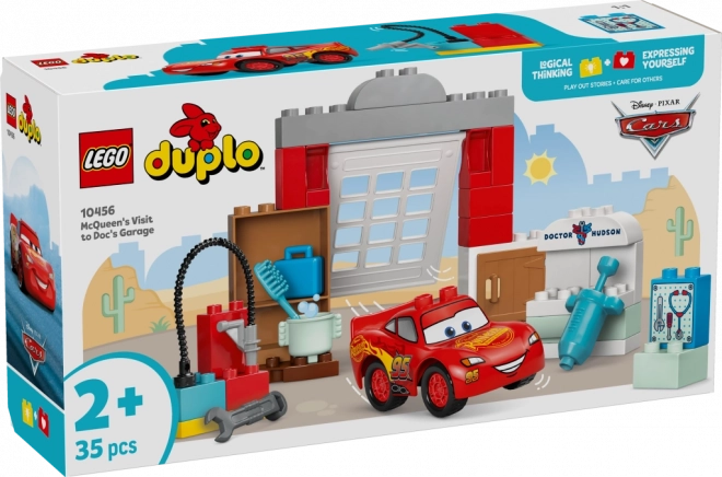LEGO DUPLO Disney McQueen és a Hudson doktor garázsában való látogatás