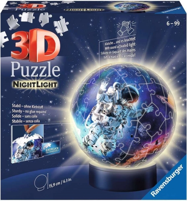 Ravensburger 3D világító asztronauta gömb puzzle