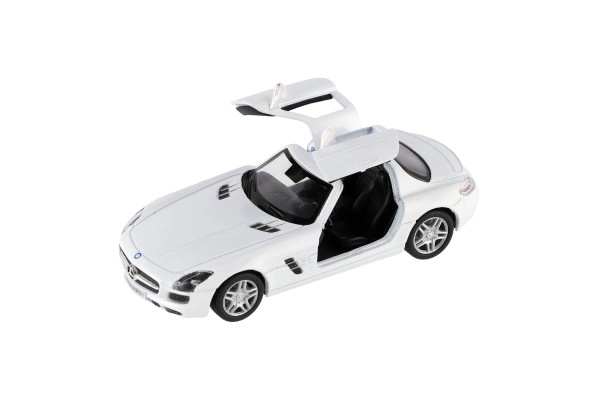 Visszahúzható Mercedes-Benz SLS AMG fémmodell autó