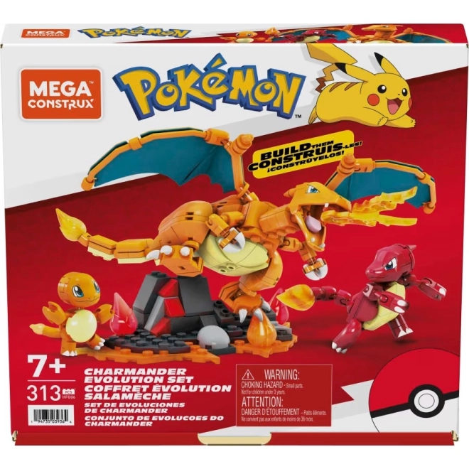 Mega Construx Pokémon Charmander Evolúciós Építő Készlet