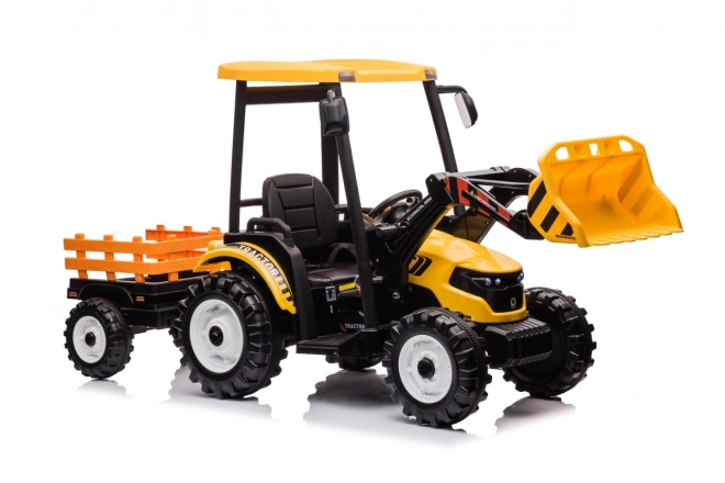 Gyerek traktor sárga pótkocsival