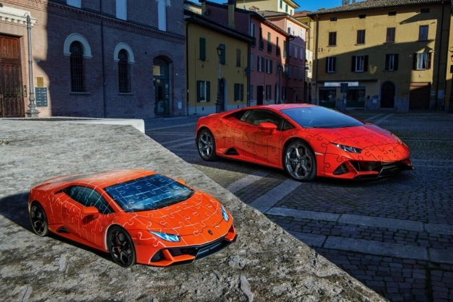 Lamborghini Huracán Evo zöld 108 darabos kirakó