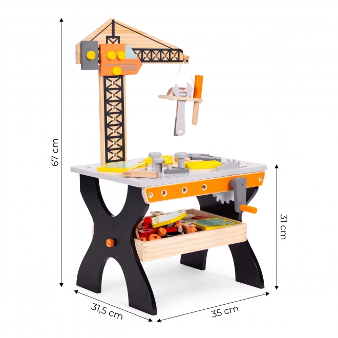 Fa gyermek szerszámasztal ECOTOYS