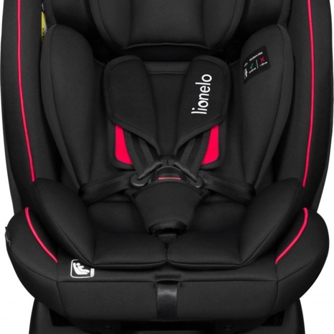 Gyerek Autósülés Lionelo Aart i-Size fekete piros 40-150 cm