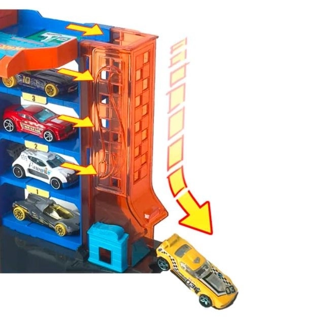 Hot Wheels városi kis parkolószett