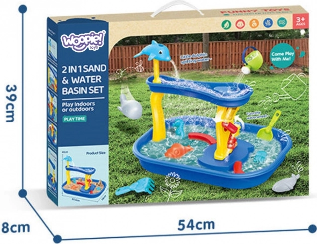 Woopie Vizes Asztal Delfin 11 db