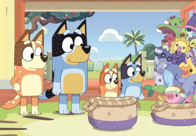 Puzzle 2x20 darabos Bluey gyerekeknek