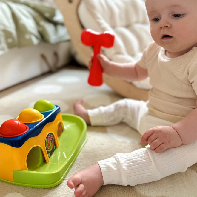 Woopie színes kalapálós játék Montessori módszerrel