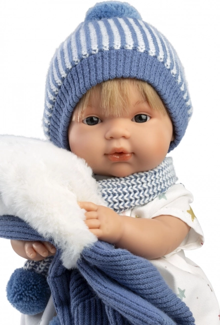 Valósághű SASHA baba hangokkal és puha testtel - 38 cm
