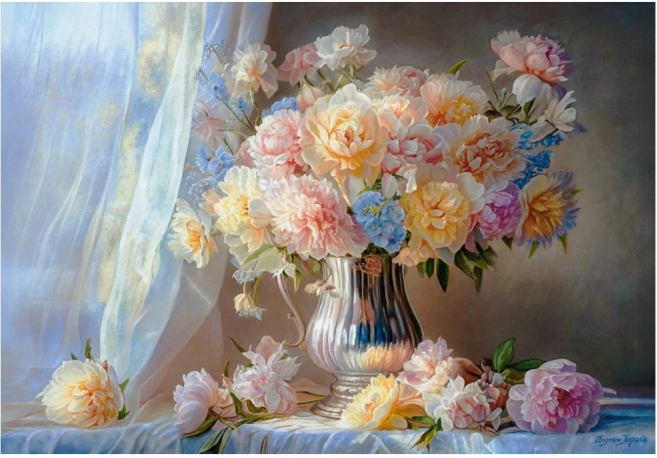 Castorland Puzzle Art Collection pünkösdirózsa 1500 darab