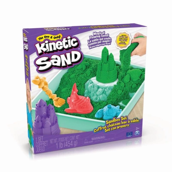 kinetic sand játszókészlet alátéttel Zöld