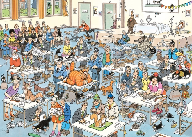 JUMBO Puzzle JvH Macskakiállítás 2000 darab