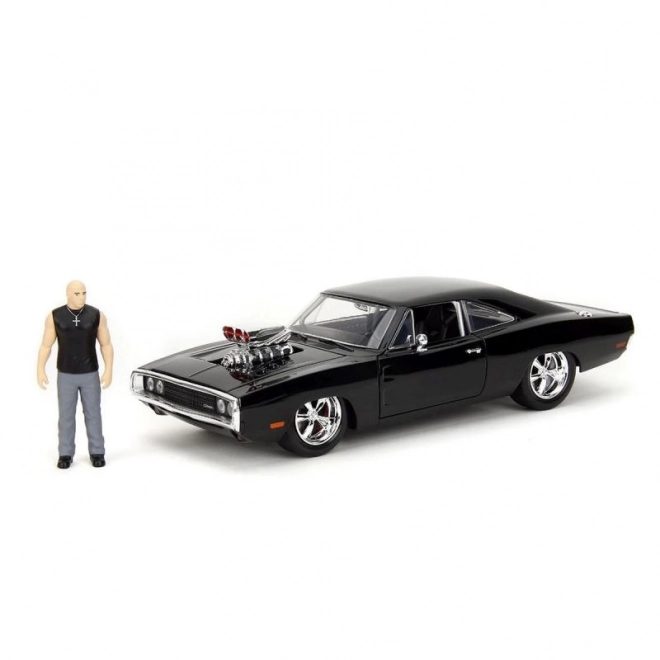 Gyors és dühös 1970 Dodge Charger autó 1:24 + Dominic Toretto figura