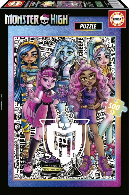 Monster High 500 darabos puzzle