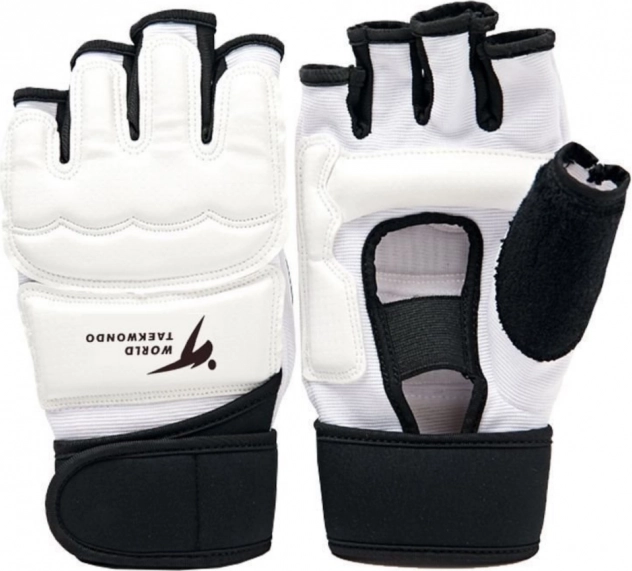 Taekwondo sportkesztyű fehér XS