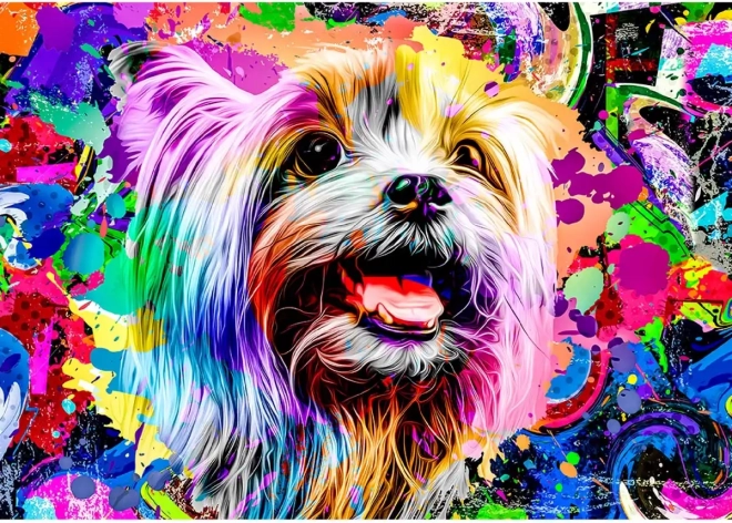 Pop Art Jorkshire Terrier Fa Puzzle 505 Darab