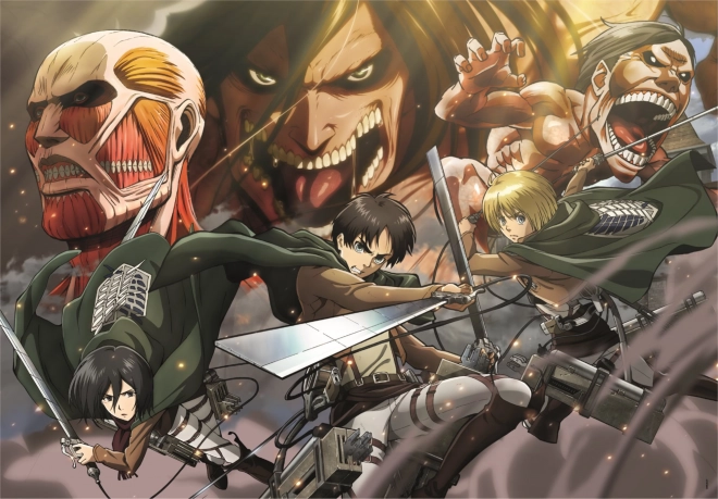 Clementoni anime puzzle: attack on titans 500 darabos