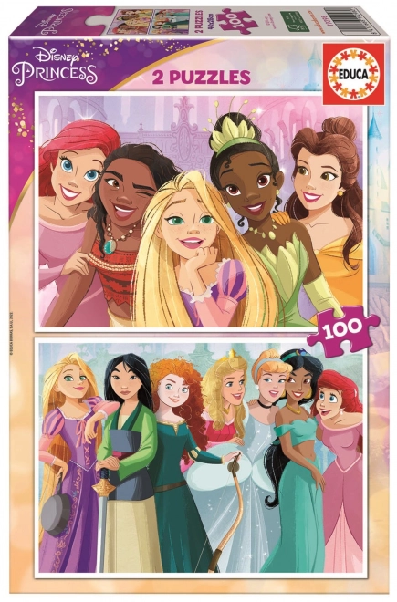 Disney Hercegnők Educa Puzzle 2x100 Darab