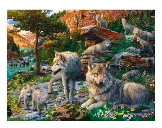 Ravensburger tavaszi farkasok puzzle 1500 darab