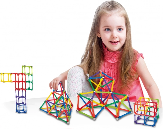 Mágneses építőelemek Woopie Kreatív puzzle 180 db