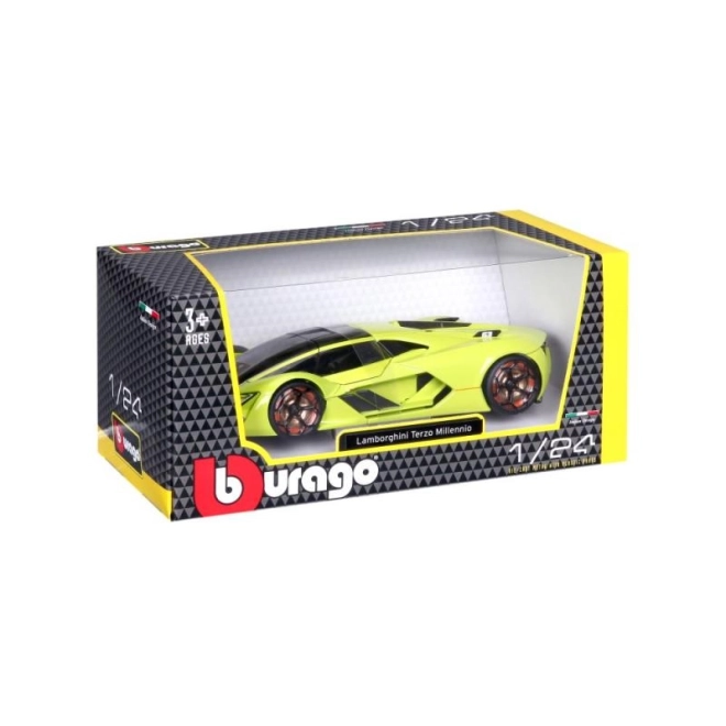 Bburago Lamborghini Terzo Millenio zöld modellautó