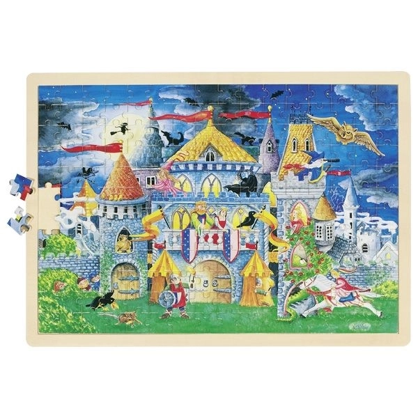 Goki mesebeli óra fa puzzle 192 darabos