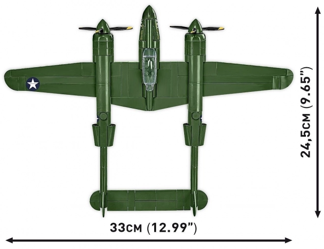 Lockheed P-38 Lightning építőkocka készlet