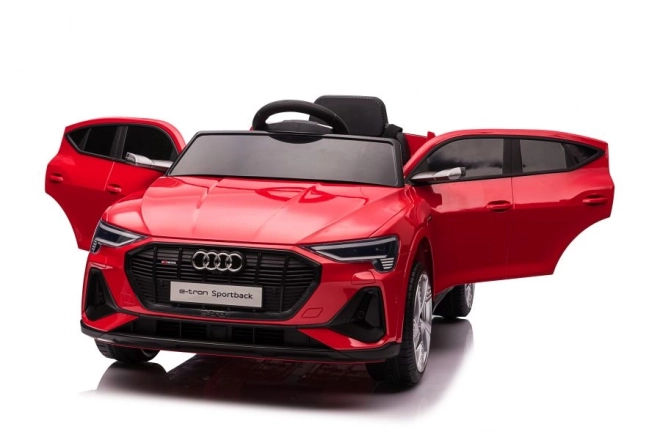 Audi E-Tron piros akkumulátoros autó QLS-6688