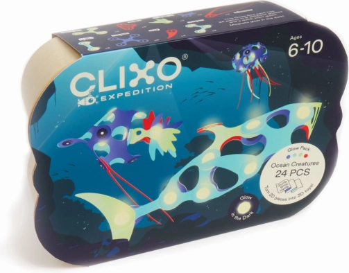 Clixo mágneses építőkészlet óceáni lények