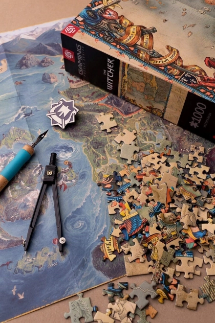 Puzzle The Witcher: Északi Királyságok 1000 darabos