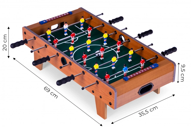 Mini asztali foci 70x35 cm fa asztali foci ECOTOYS