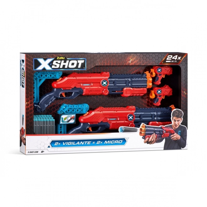 Zuru X-Shot kettős vigilante kilövő 24 nyíllal