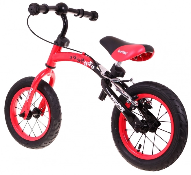 Gyerek Futóbicikli Boomerang SporTrike Piros